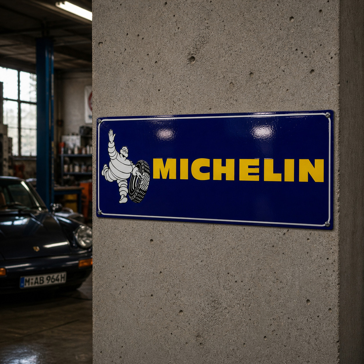 Michelin Bibendum – Tire Advertising Heavy Metal Sign–118 × 40 cm – 46.5” × 15.7