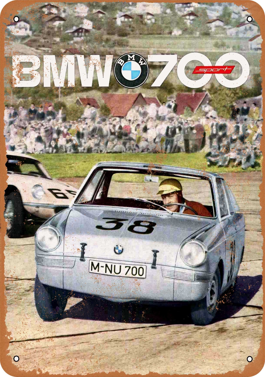 METAL SIGN – 1963 BMW 700 Sport – Vintage Look Reproduction