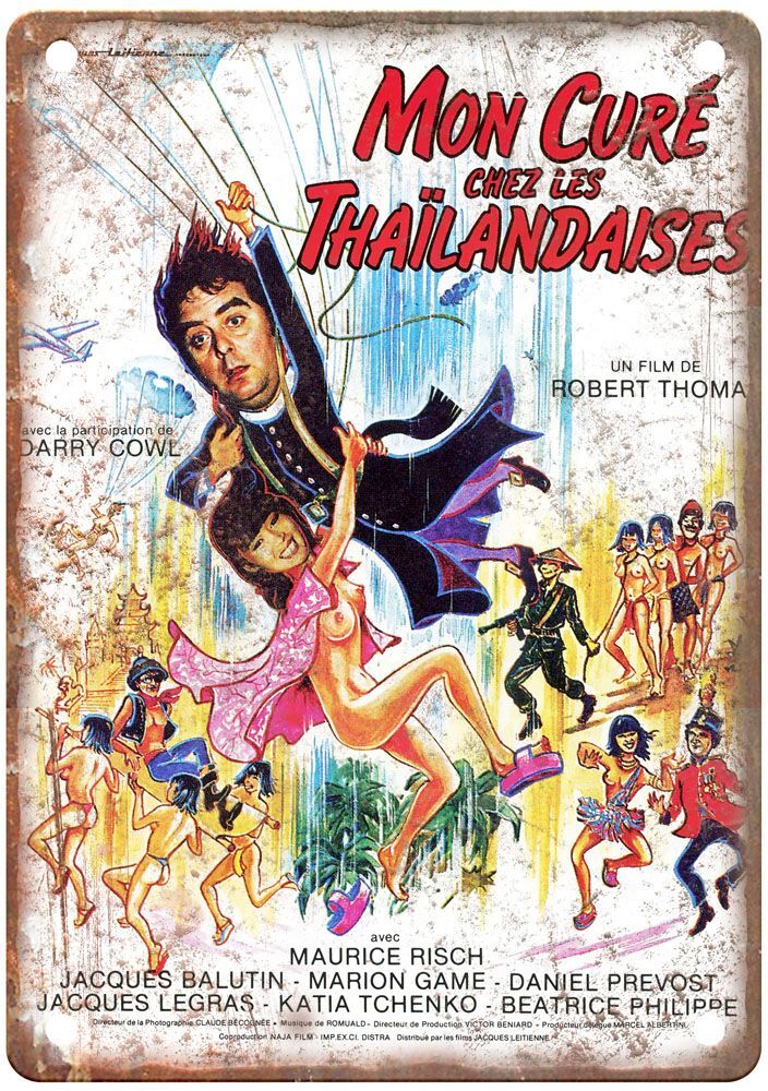 Priest In Thailand Vintage Movie Poster Old Retro Look Metal Sign MP3533