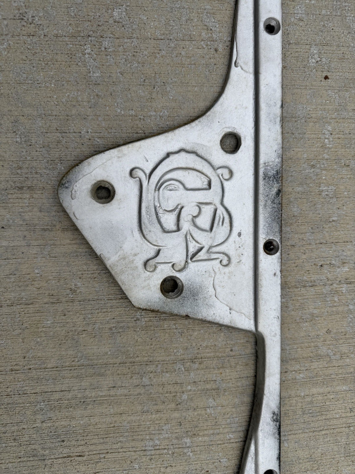 Vintage Bush & Gerts Cast Iron Sign 57.25” Long