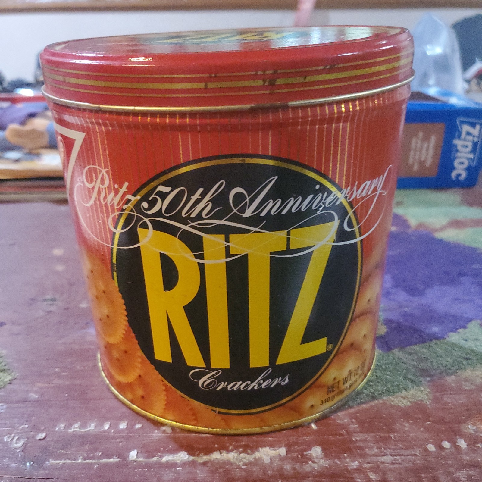 Vintage Ritz 50th Anniversary Collector’s Tin w/ Lid-Excellent Condition