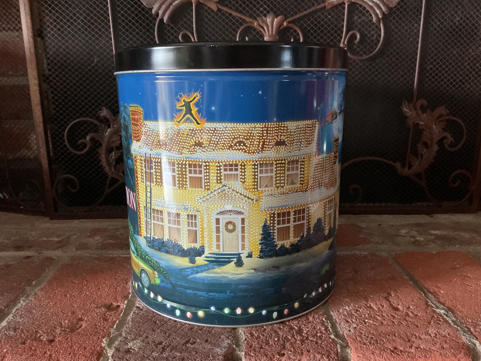 National Lampoons Christmas Vacation Collectible Tin Clark Griswold EMPTY