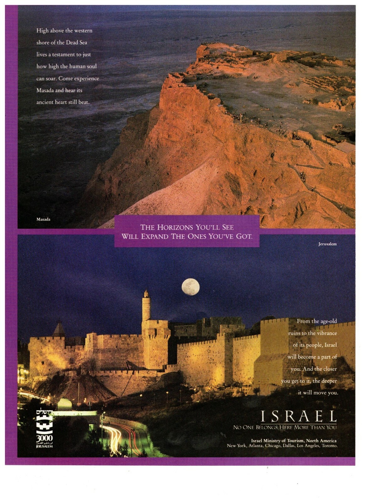 Israel Horizons Youll See Will Expand The Ones Youve Got Vintage 1995 Print Ad