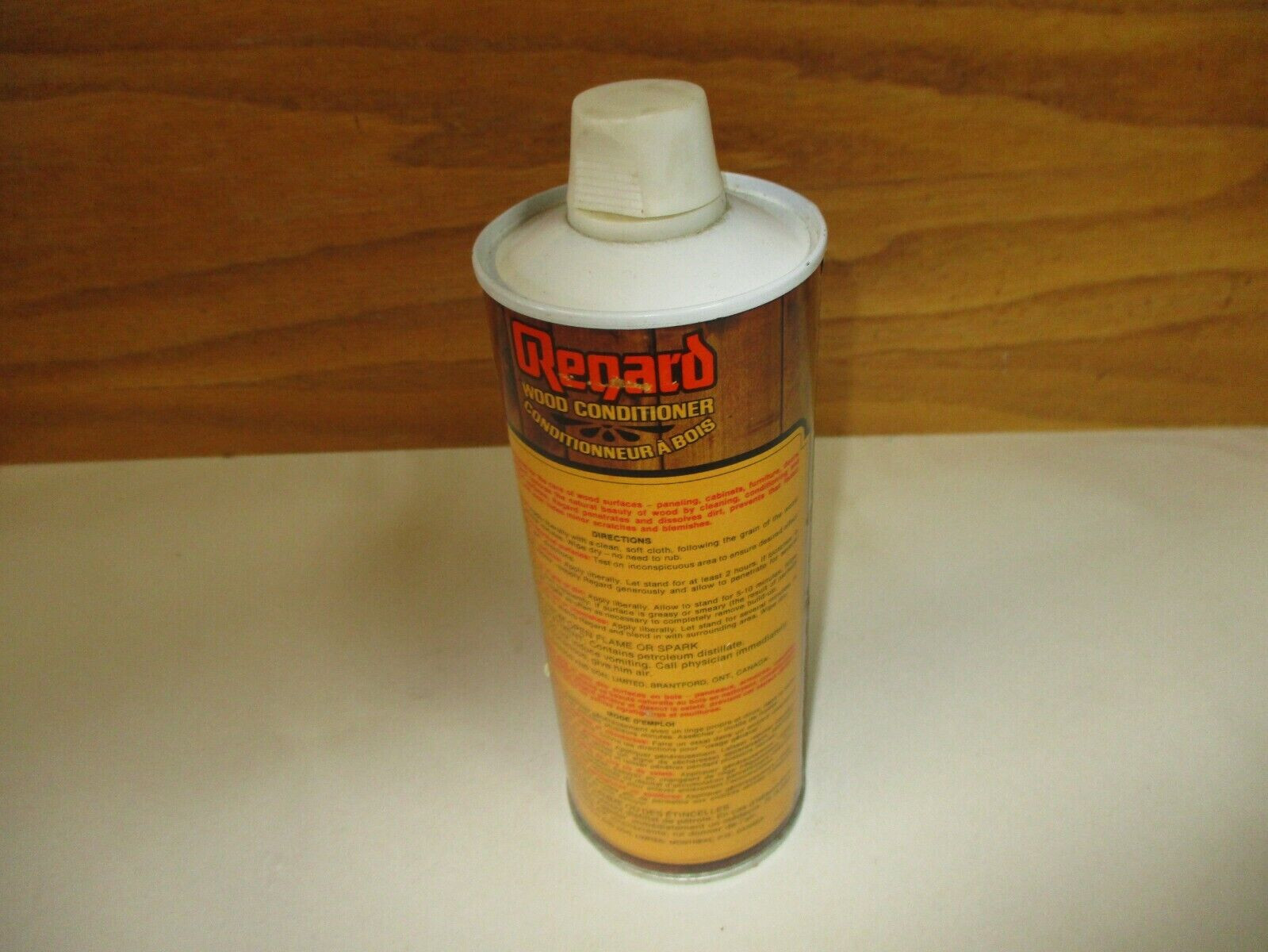 Vintage S.C. Johnson Regard Wood Conditioner Can Tin 16oz size (Empty) Canada