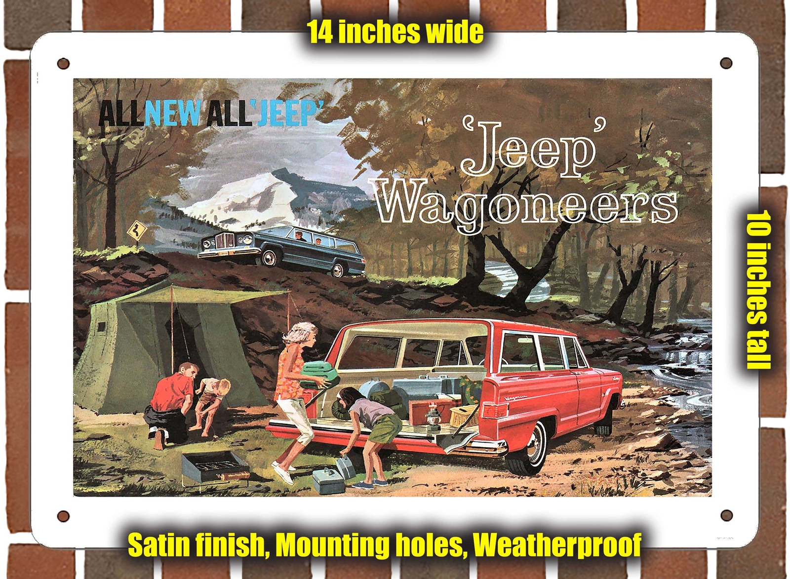 Metal Sign – 1962 Jeeps Wagoneer