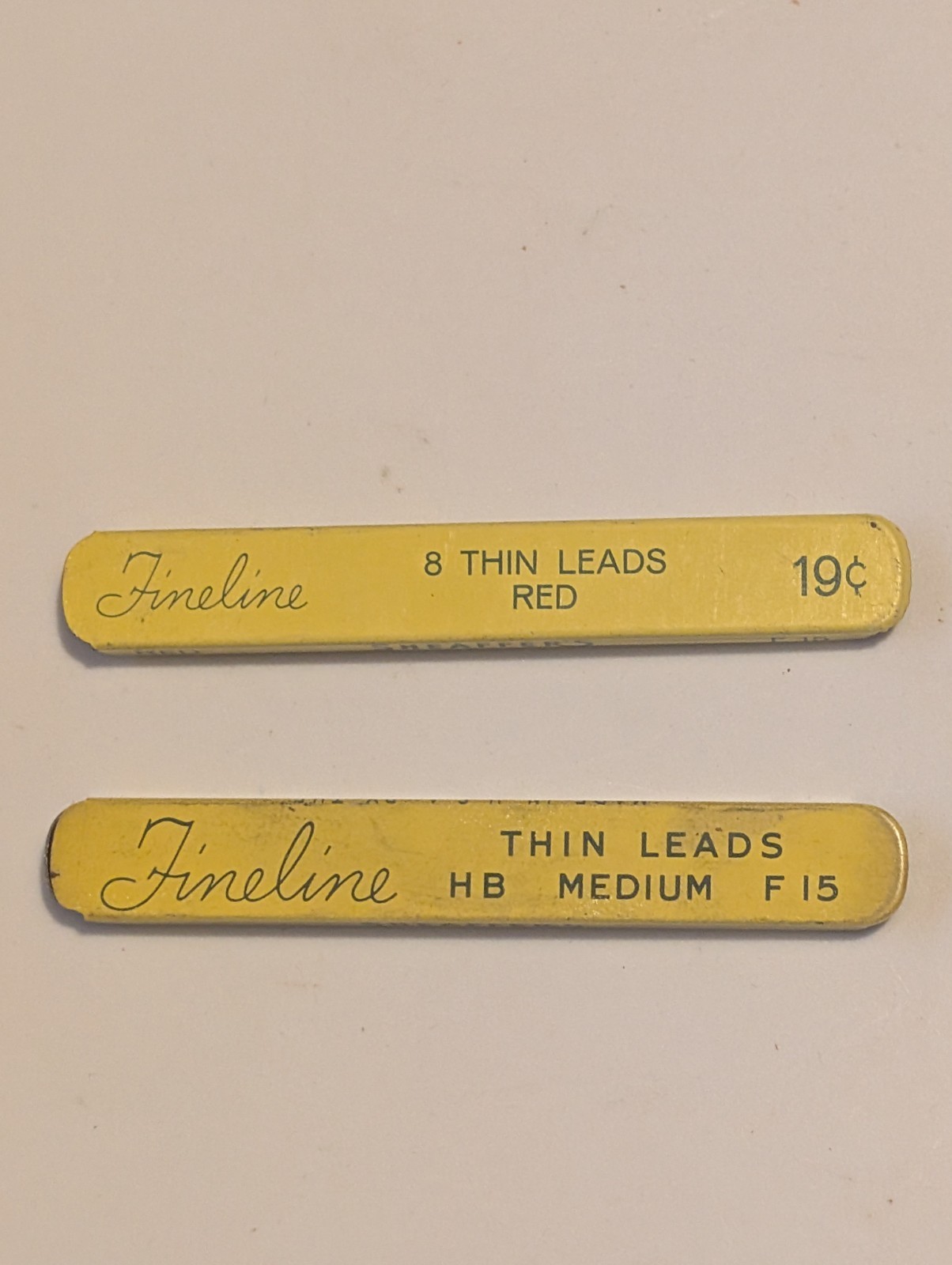2 Vintage Genuine Sheaffer’s Fineline Thin Pencil Leads RED and Normal