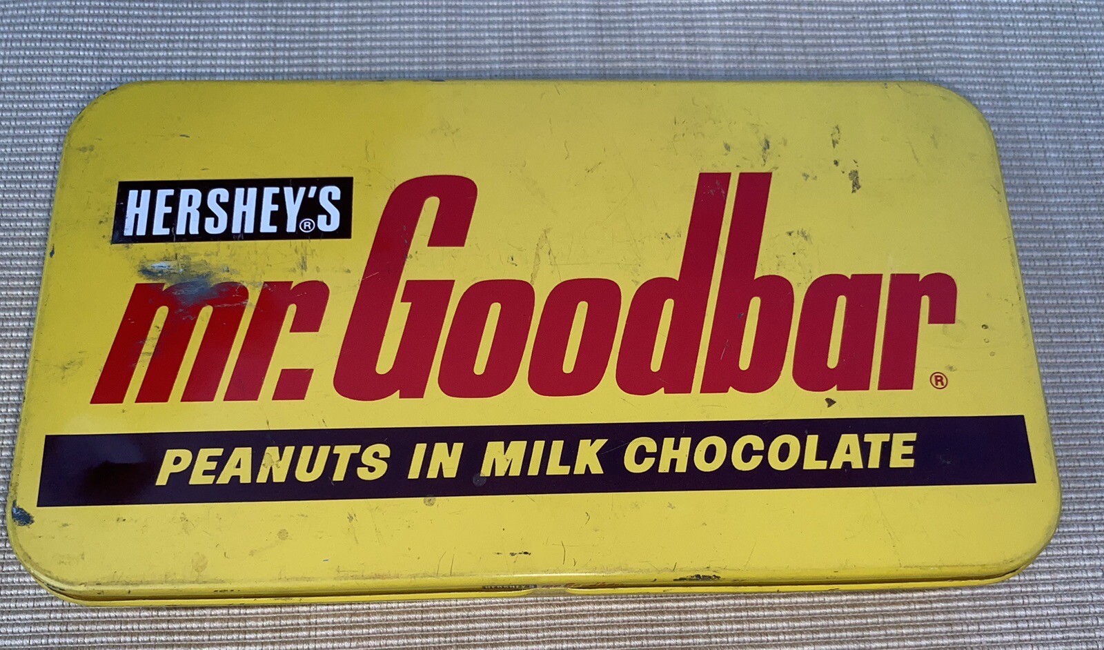Mr. Goodbar Candy Bar Yellow Tin by The Tin Box Co of America