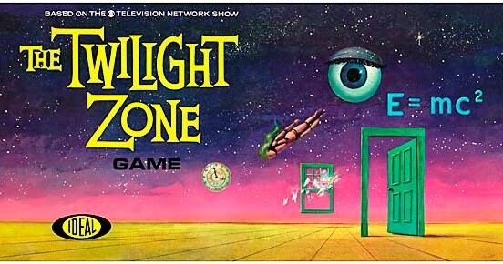 Vintage Twilight Zone TV Show Board Game Ad Reproduction Print 12 x 17