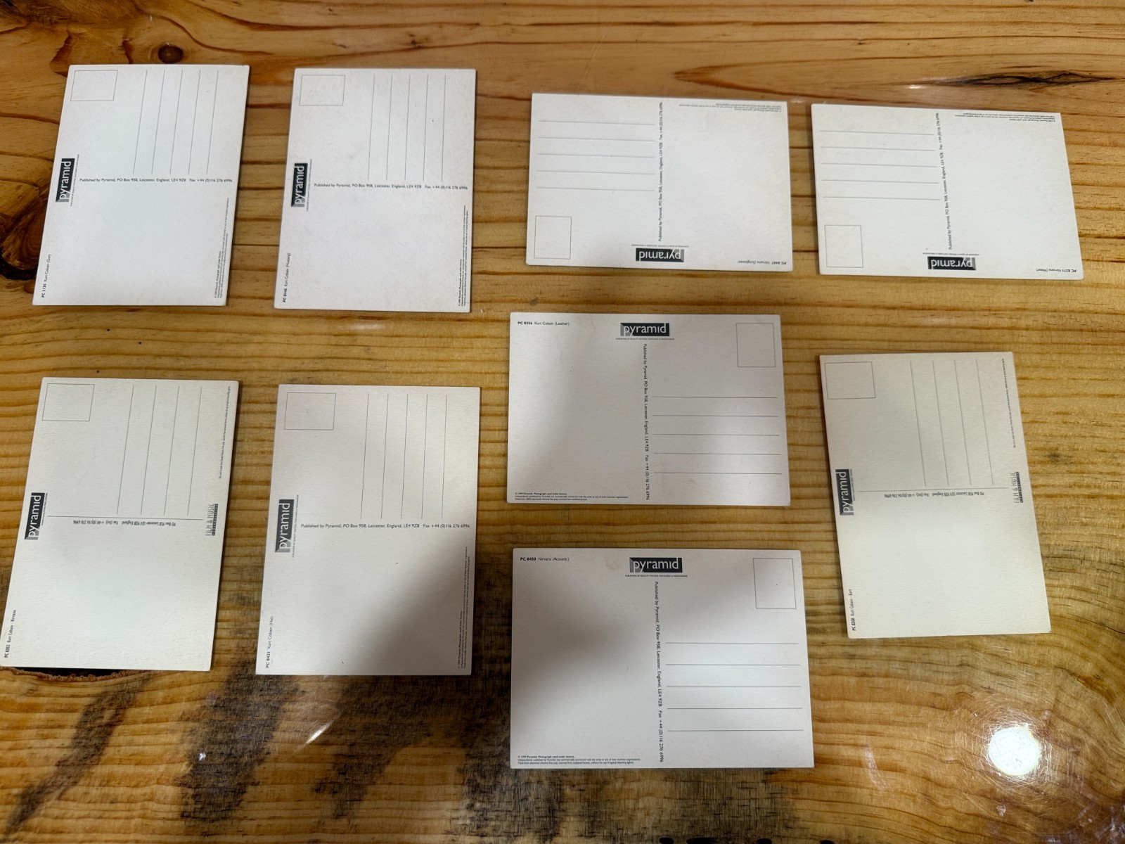 Nirvana Kurt Cobain Post Cards – (Lot of 9)