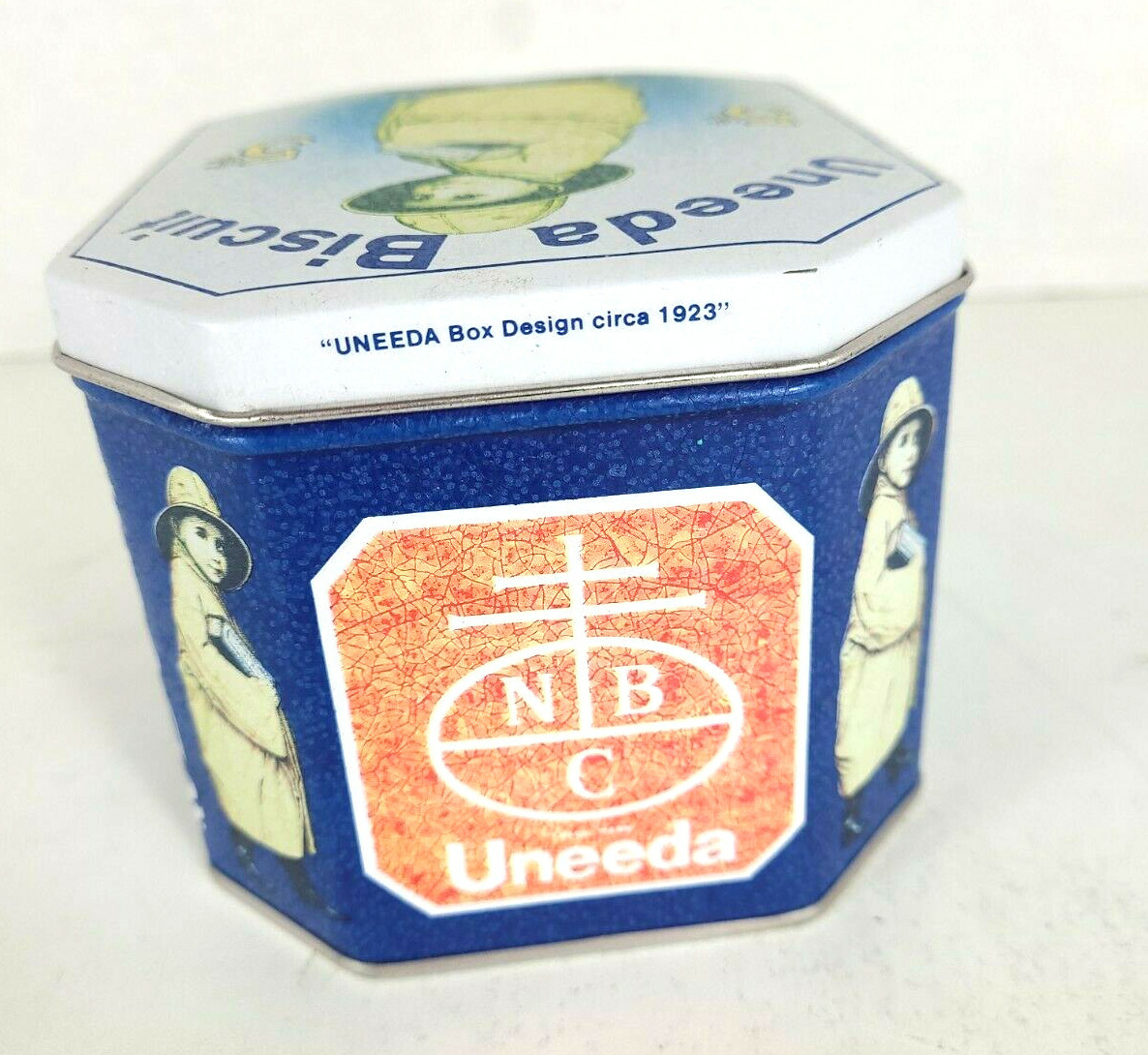 Vintage Nabisco Uneeda Biscuit Tin Replica Design 1923 by Bristol Ware