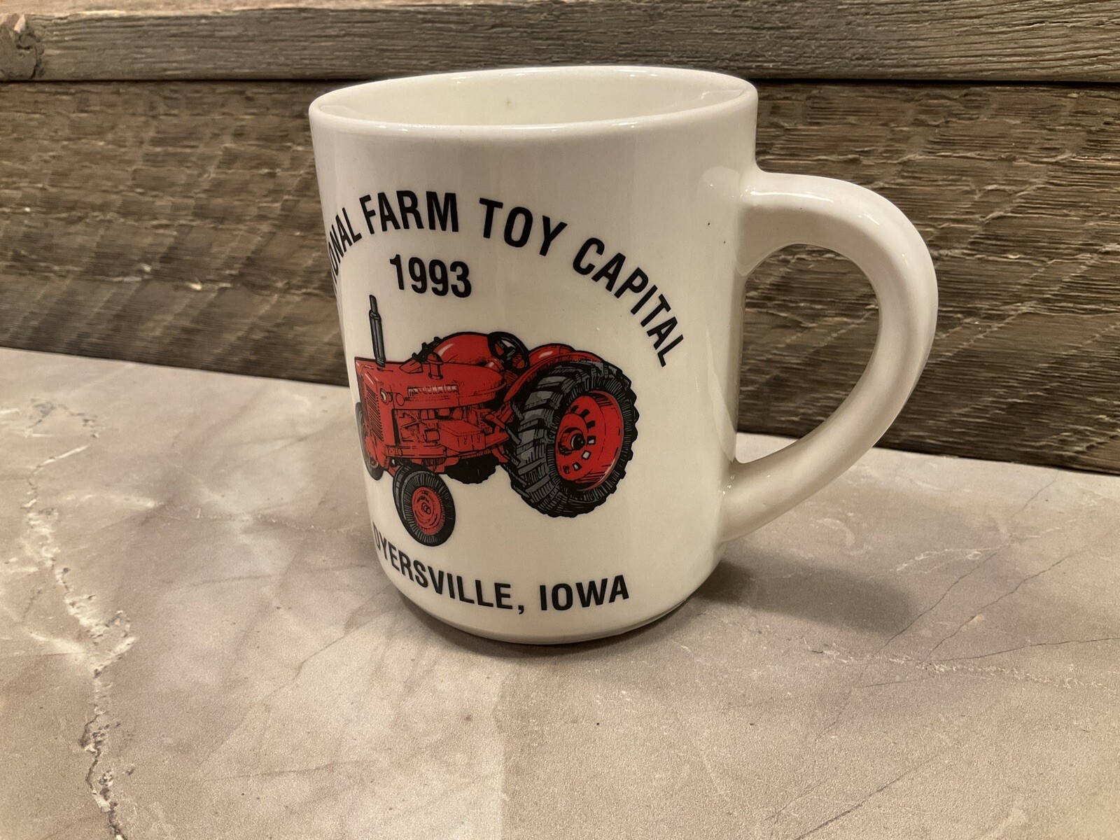 National Farm Toy Capital Coffee Mug Cup 1993 Dyersville Iowa, Farmall
