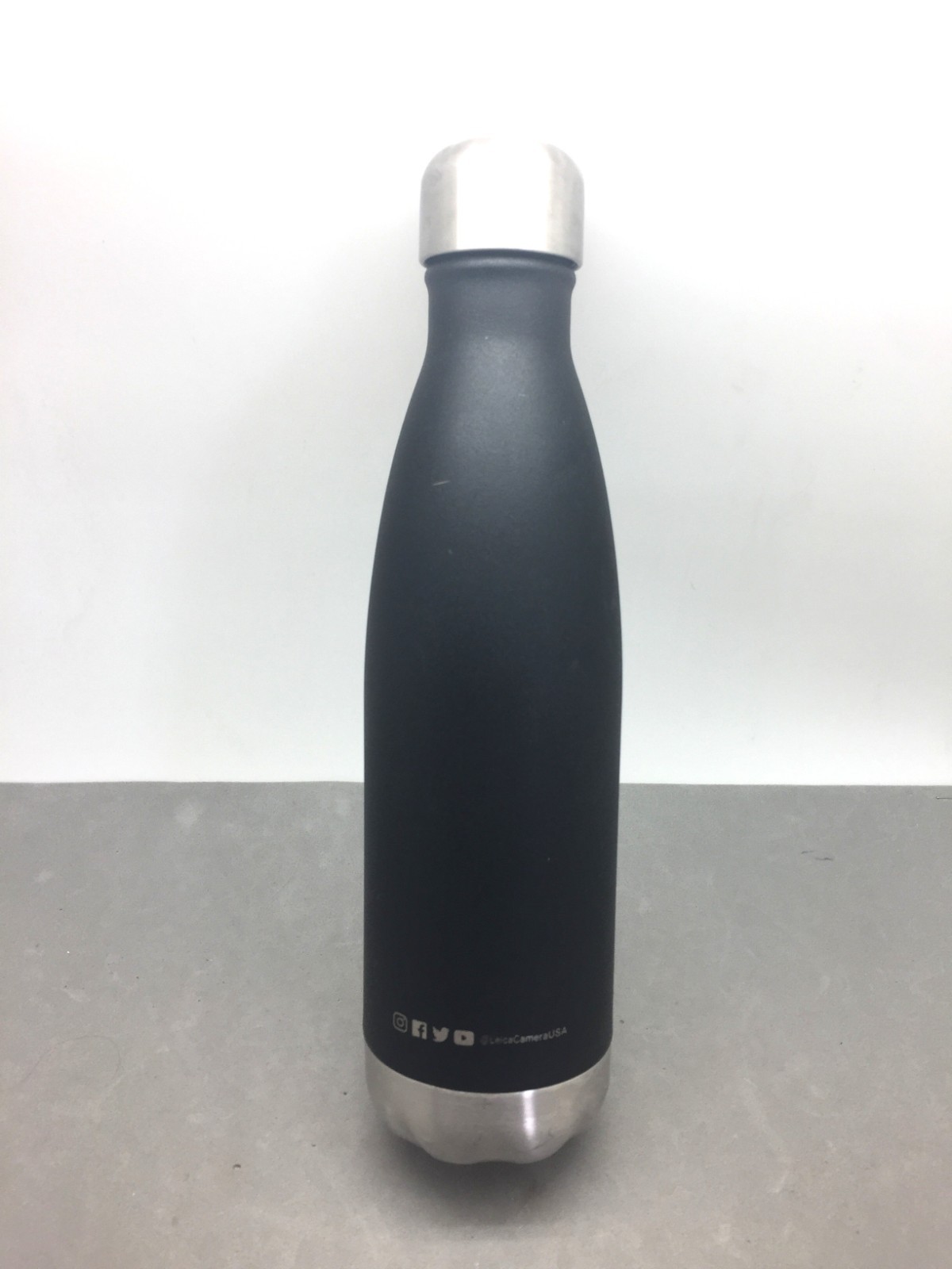 Leica Camera Advertising Water Bottle 10.25″ by Mira Stainless Steel 16oz Black