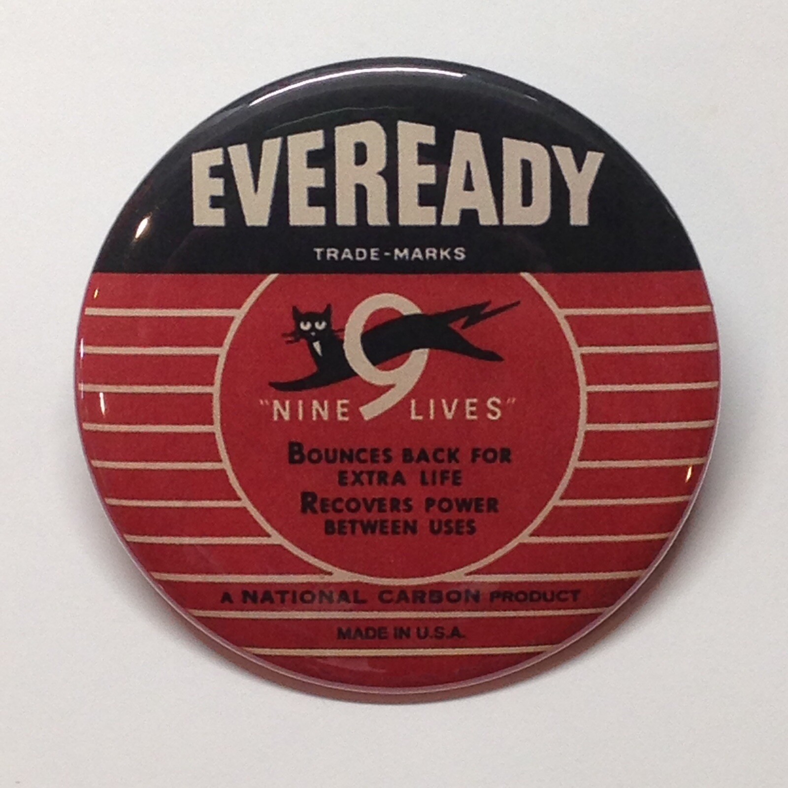 Eveready Battery Advertising Pocket Mirror Vintage Style