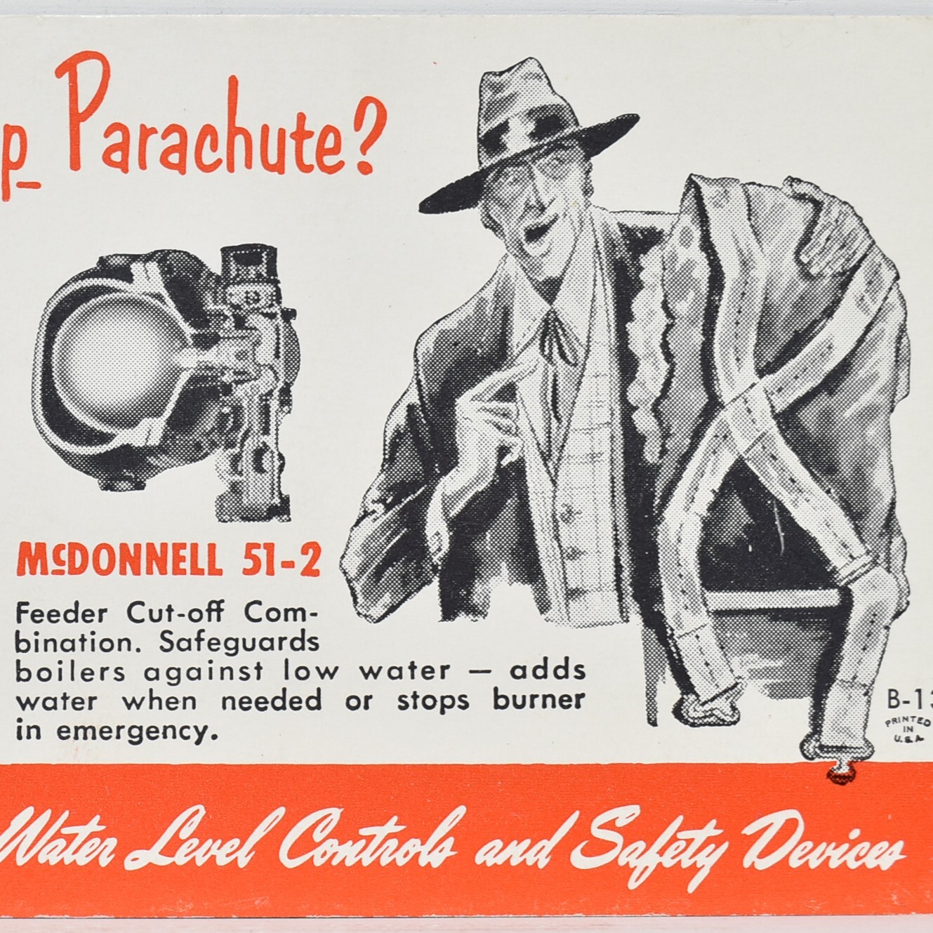 1960s Heating Service & Installation Bridgeport Connecticut McDonnell Blotter