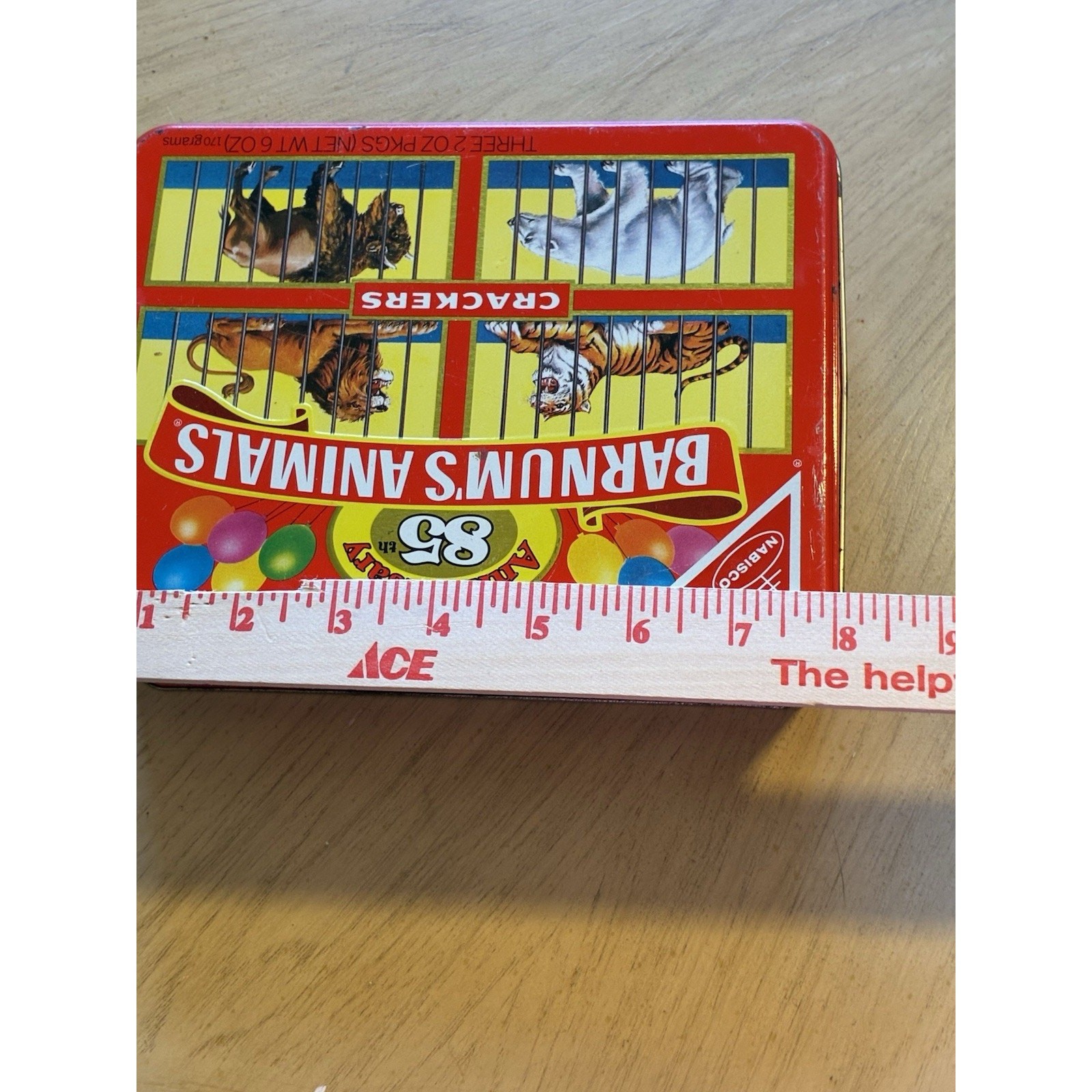 VTG 85th Anniversary Barnum’s Animals Crackers Tin Circus Nabisco Ringling 1987