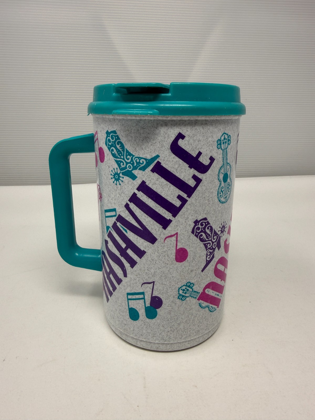 Vtg Nashville Insulated Travel Mug – 1980s/90s – Whirley Mug – Warren, PA