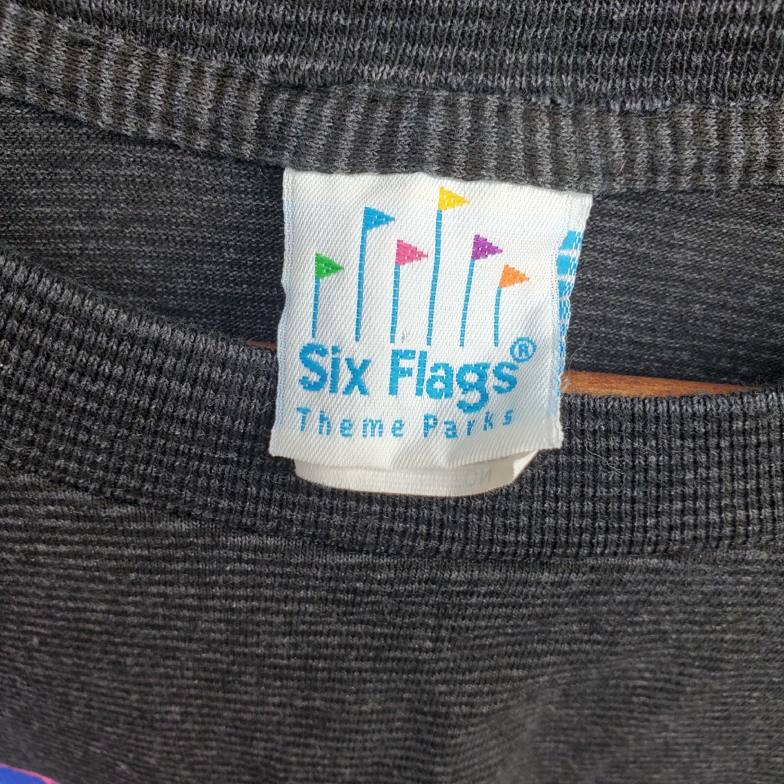 Vintage 1990s Six Flags Thrill Seeker Made in the USA Tee Shirt