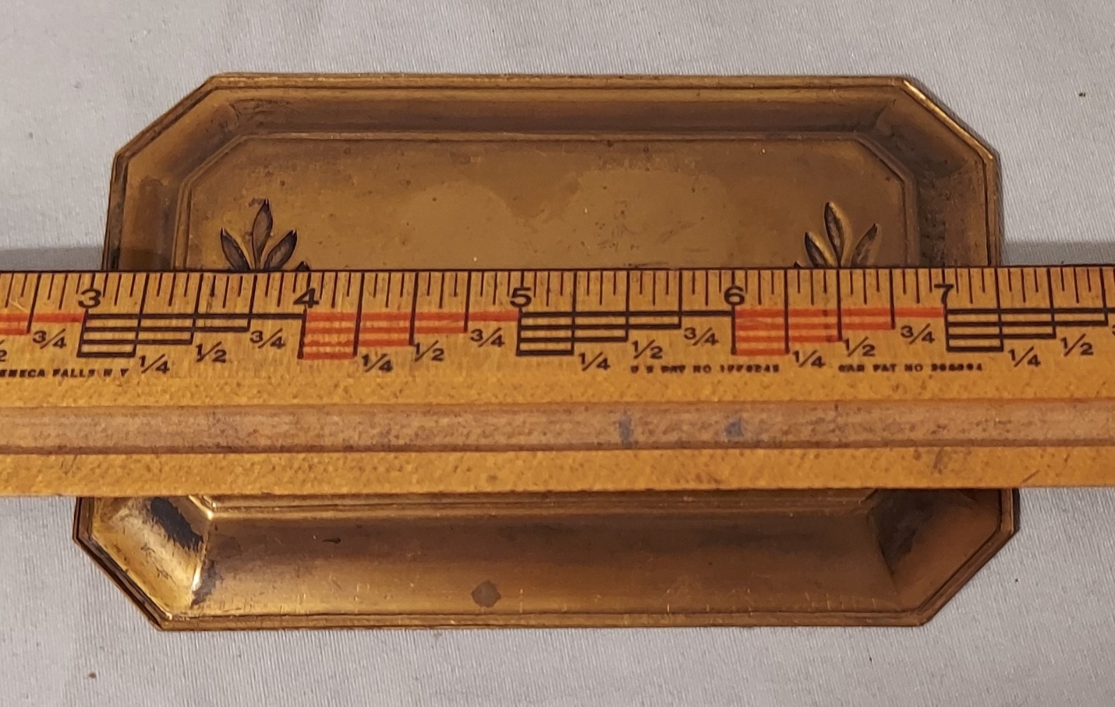 Vintage Self Advertising. Bronze Tip Tray for The Metal Arts Co Inc 4.5″ N Y