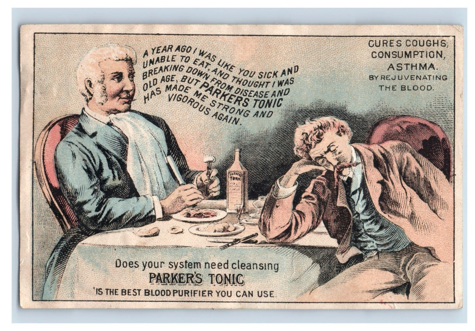 1880s Parker’s Tonic Comparison Quack Medicine Lot Of 2 F132