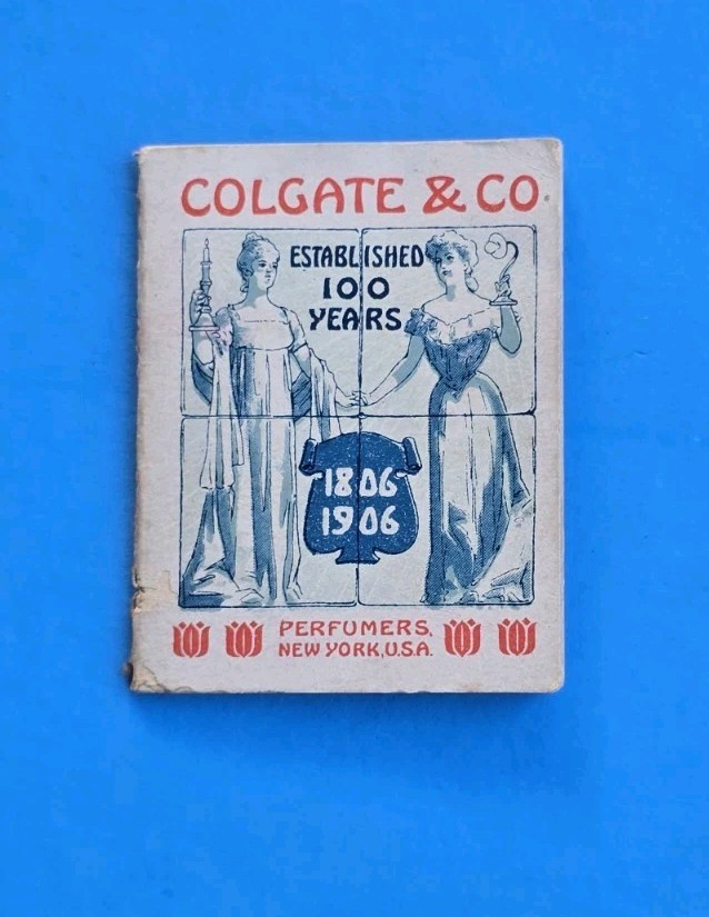 RARE 1906 COLGATE & CO PERFUMER Mini 100 Aniv Year Advertising Calendar New York