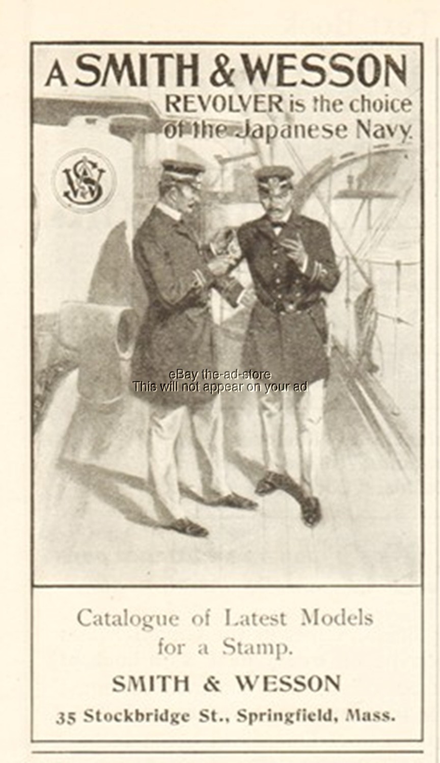 1901 Smith & Wesson Springfield MA Revolver is the Choice of Japanese Navy Ad