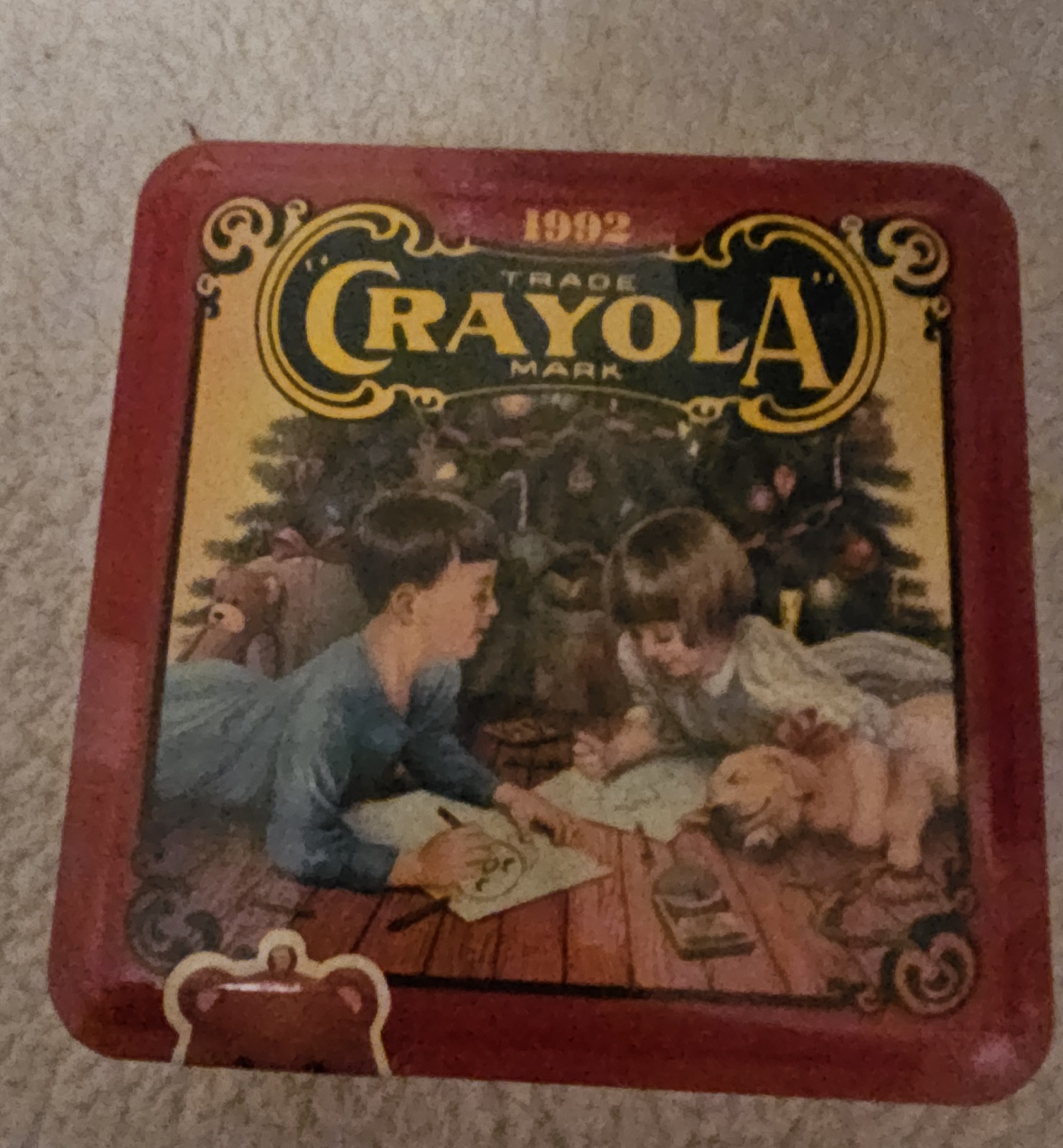 Vintage 1991 Crayola Collector’s Colors Limited Edition Tin Factory Sealed 72 Ct