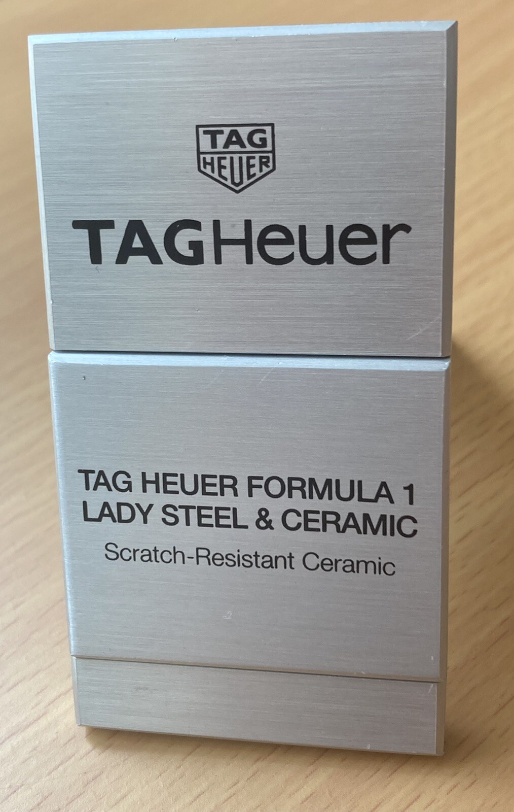 Tag Heuer Watch Chronograph Formula 1￼ Brushed Steel Counter Display Sign Stand