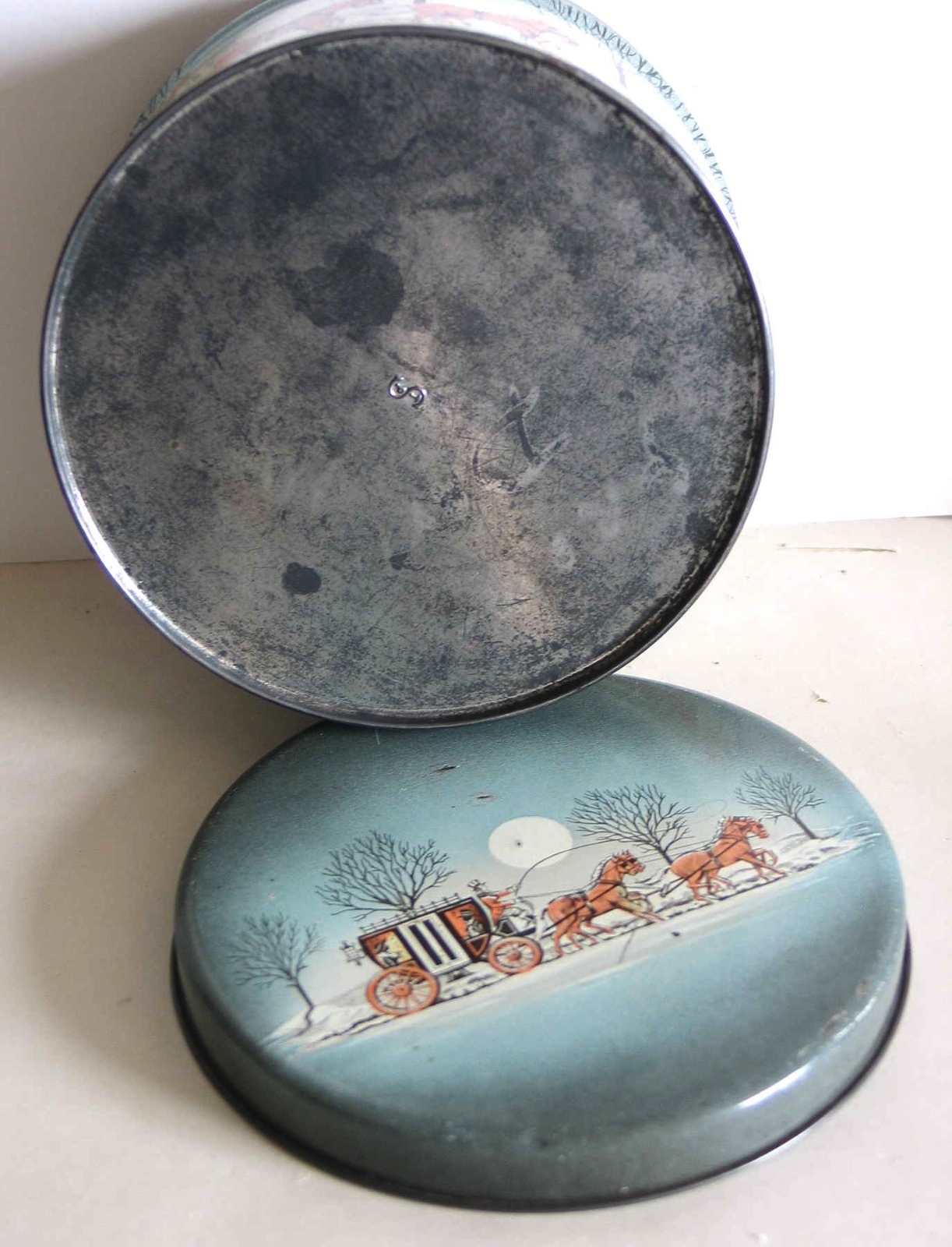 1950s Cherrydale Farms Cashew Butter Crunch Green White Black Metal Tin FREE SH