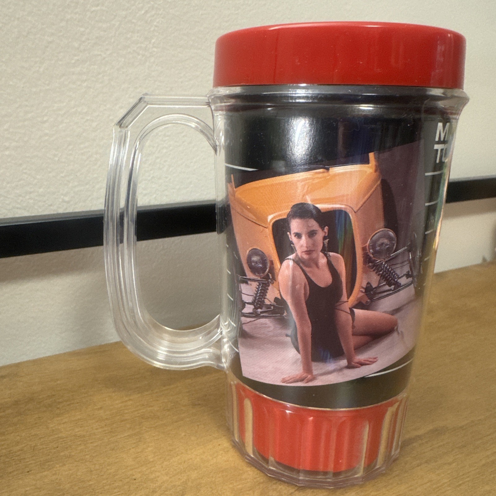 Lot Of 2 MATCO Tools Classic Vintage Pin Up Calendar Girl Insulated Mug Cup