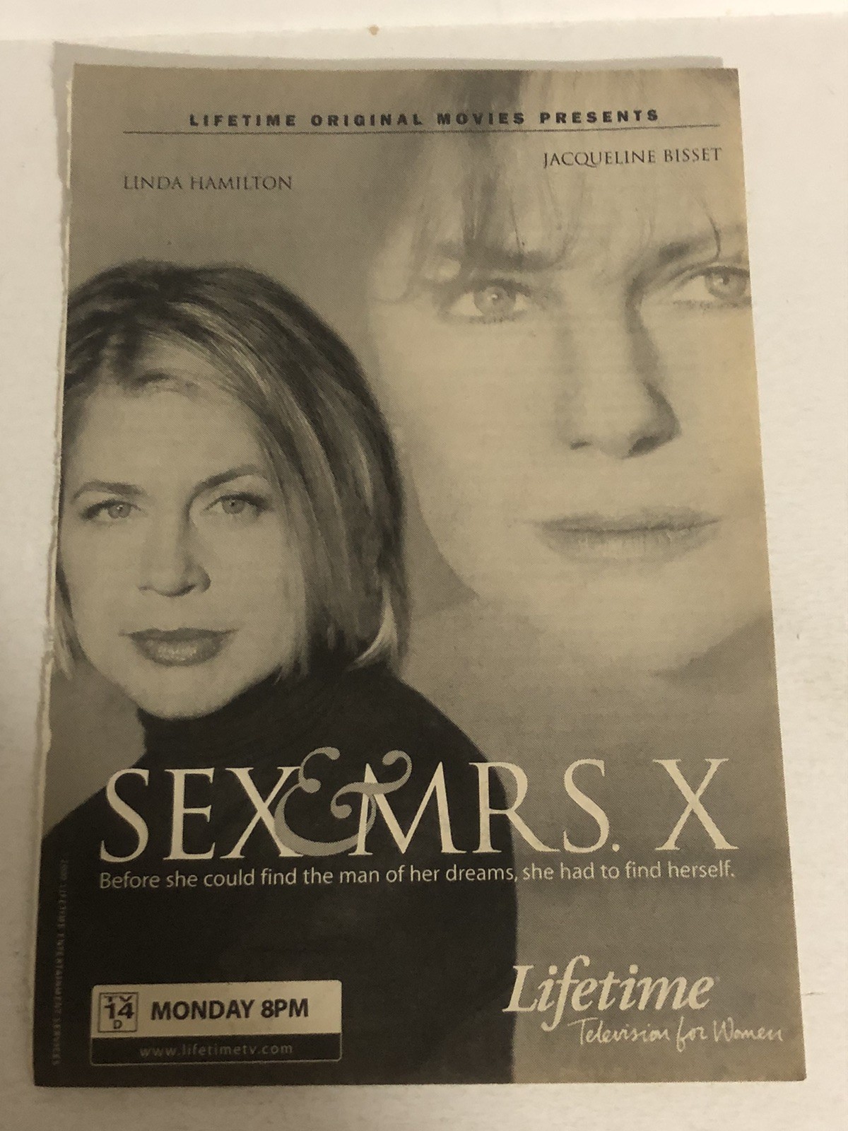 Sex & Mrs X Movie Print Ad Linda Hamilton Jacqueline Bissett Tpa5