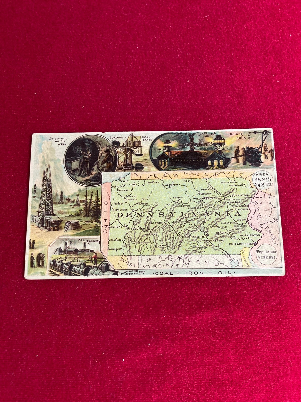Victorian Trading Card Arbuckle Bros. Coffee – #54 Pennsylvania