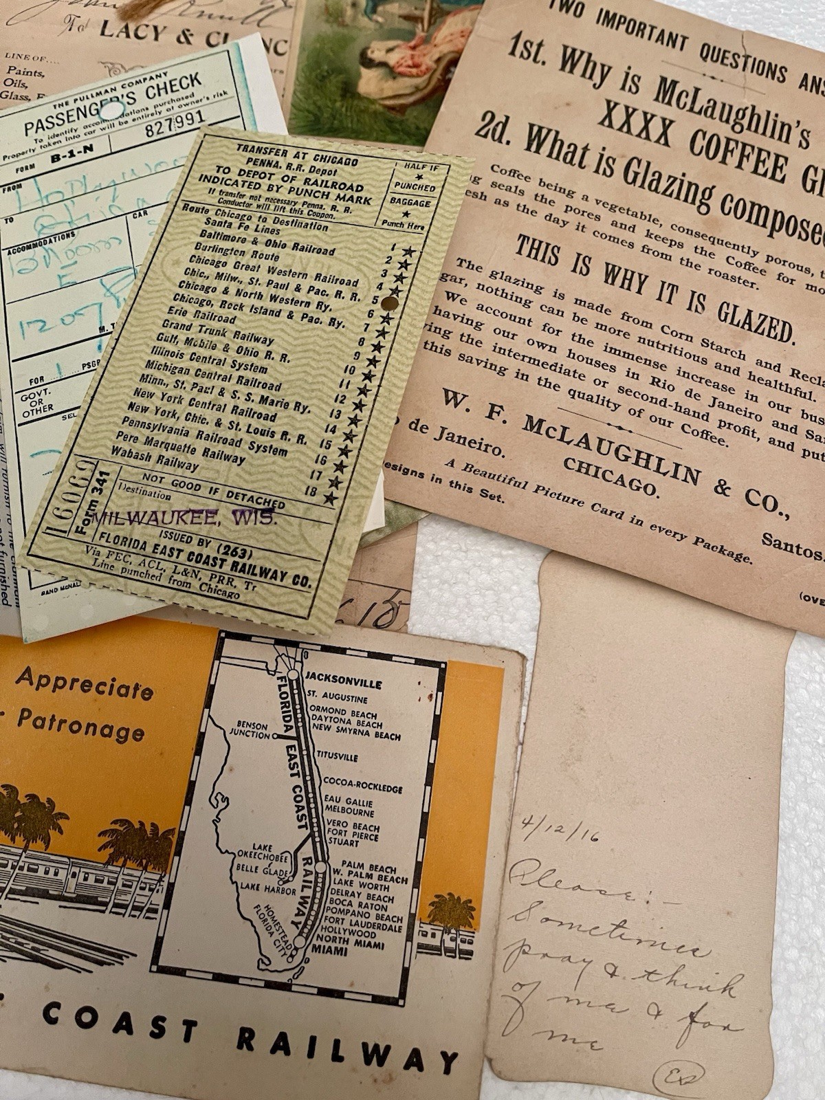 Mixed Lot of 42 Victorian Trade Cards and Other Miscellaneous Ephemera