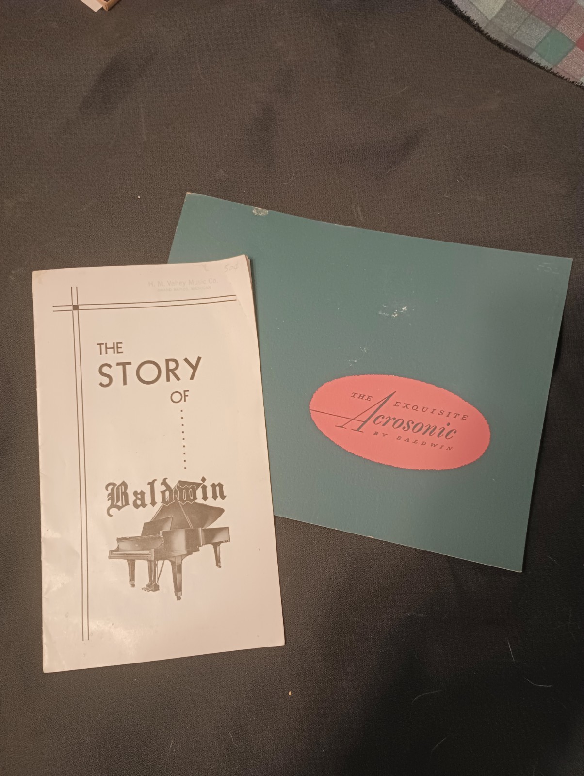 2 Catalogs The Story of Baldwin The Exquisite Acrosonic By Baldwin