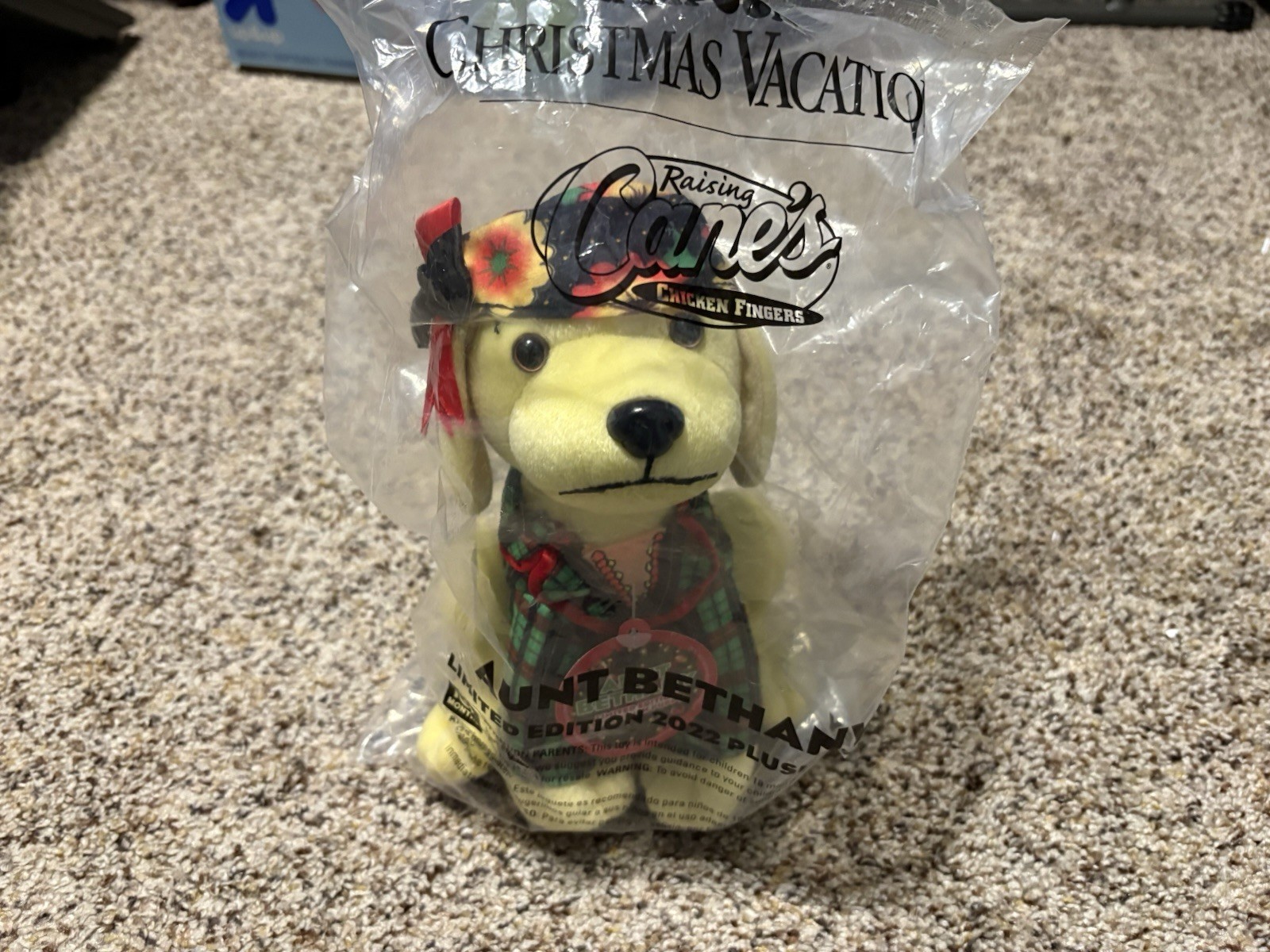 NEW Raising Canes National Lampoons Christmas Vacation Aunt Bethany 2022 Plush