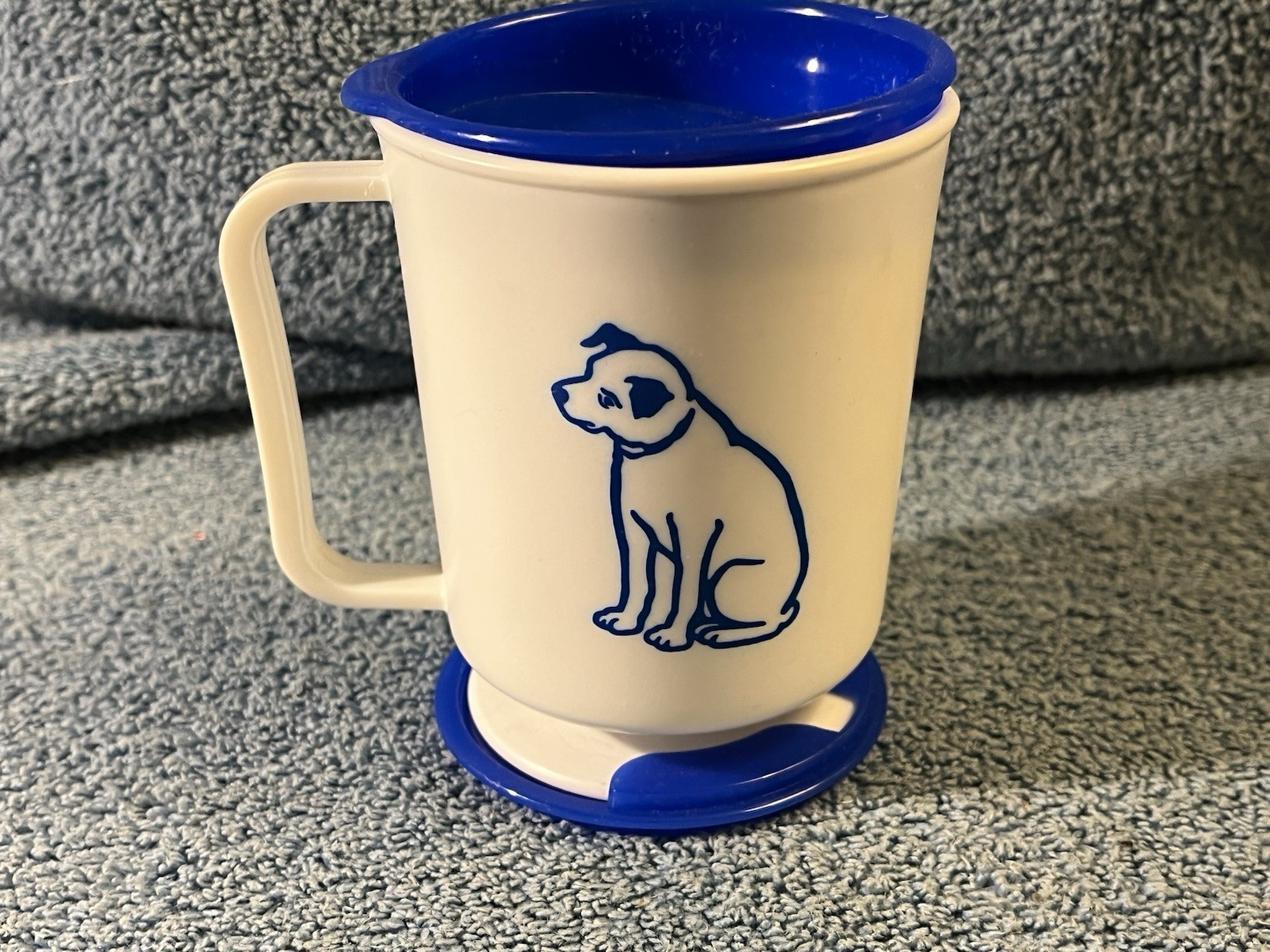 Vintage RCA Nipper Master Travel Mug New (n)