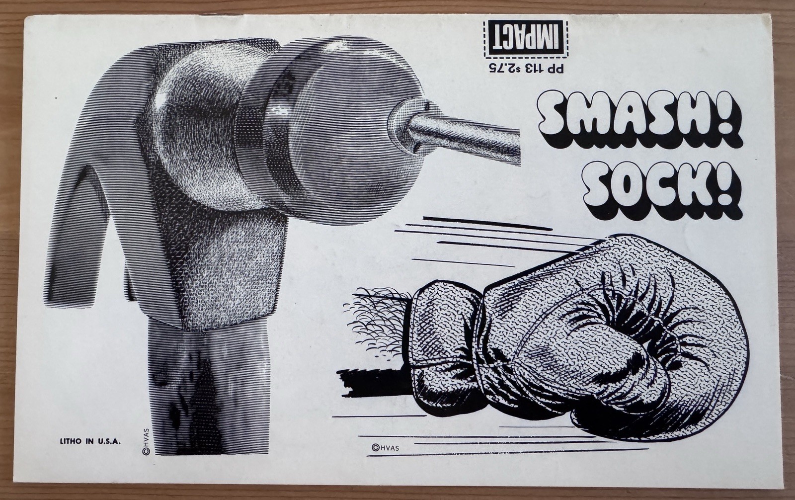 Harry Volk PASTE POT & SCISSORS – IMPACT – #PP113 (1968) NEWSPAPER ADVERTISING