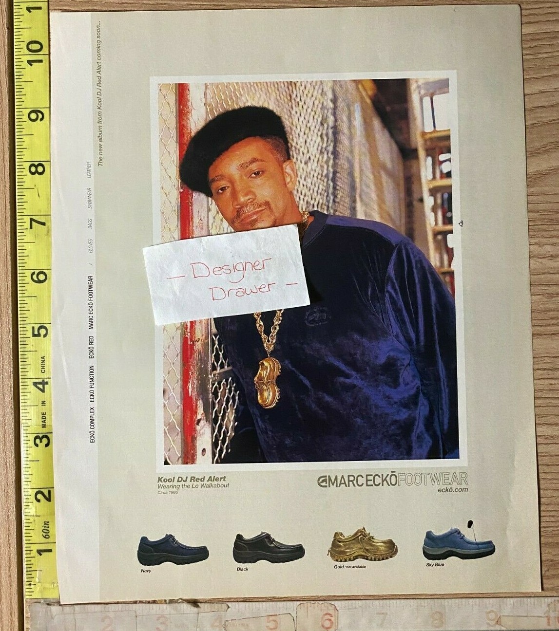 Kool DJ Red Alert For Marc Ecko Lo Walkabout Sweater 2000 Print Ad