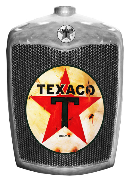 Texaco Vintage Radiator Cut Out Metal Sign 14×20