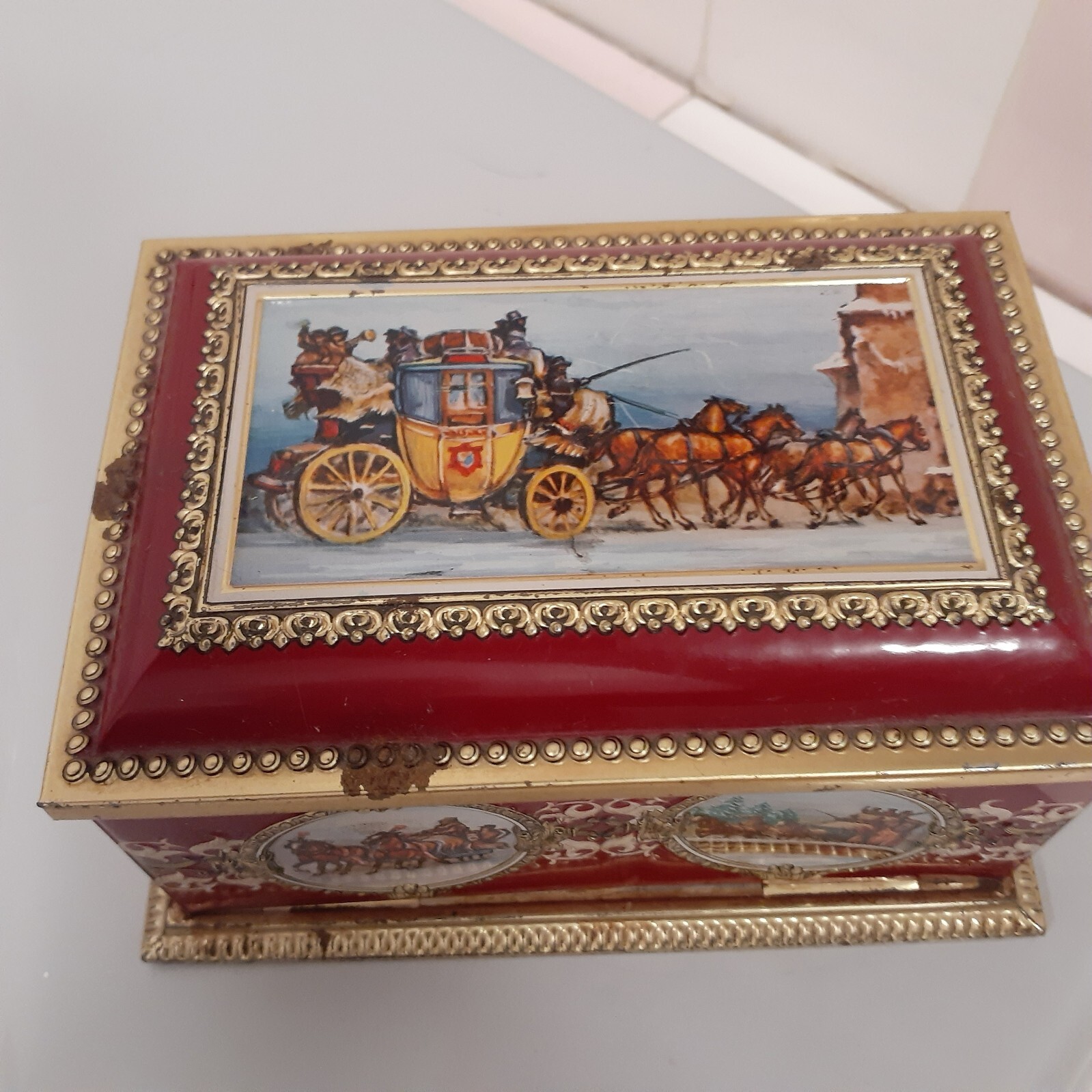Klann Quality Empty Tin Made in West Germany 6.7″ x 4.6″ x 3.5″ tall