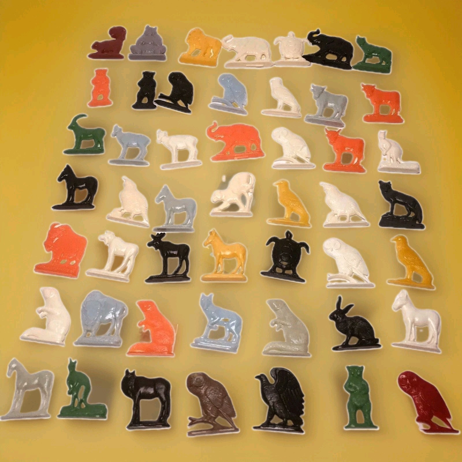 49 Cracker Jack Gumball Charm Prize Toy Standing Alphabet Animal