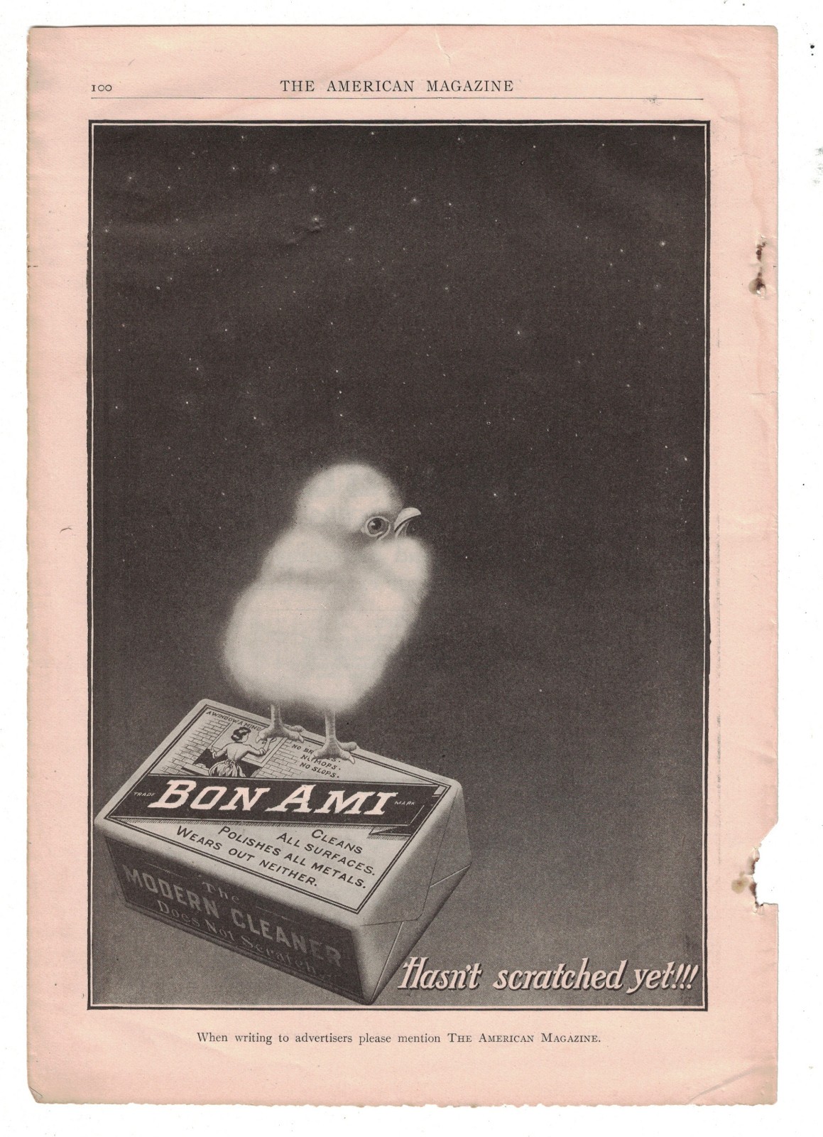 Magazine Ad -Bon Ami – Nabisco Sugar Wafers – Circa 1910