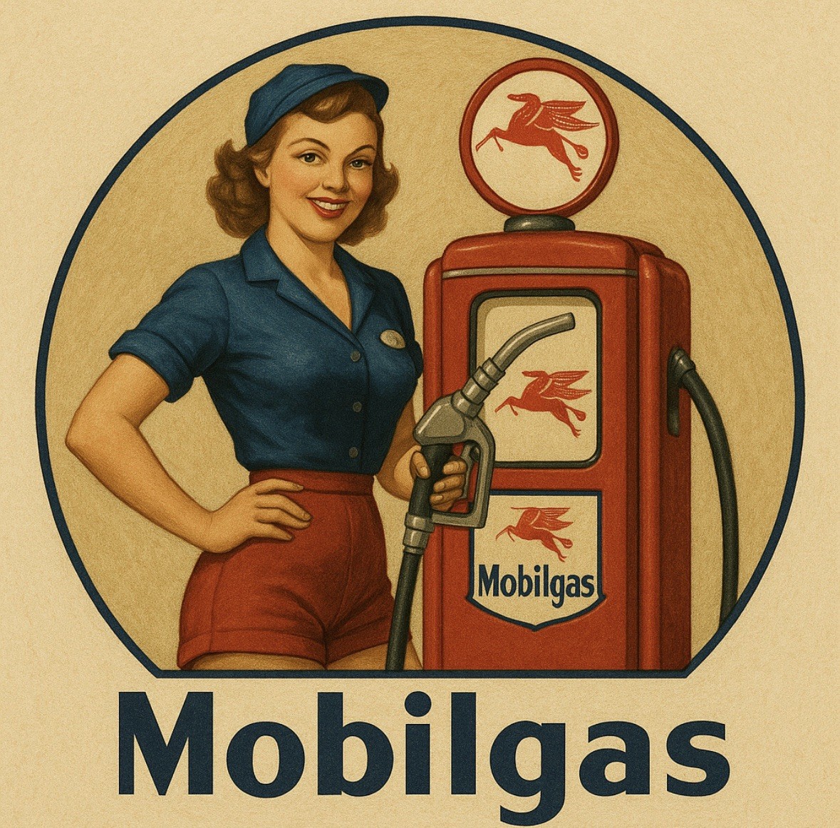 Mobil Gas Station 12×12 Inches Motor Oil Gas Premium Quality Garage Sign