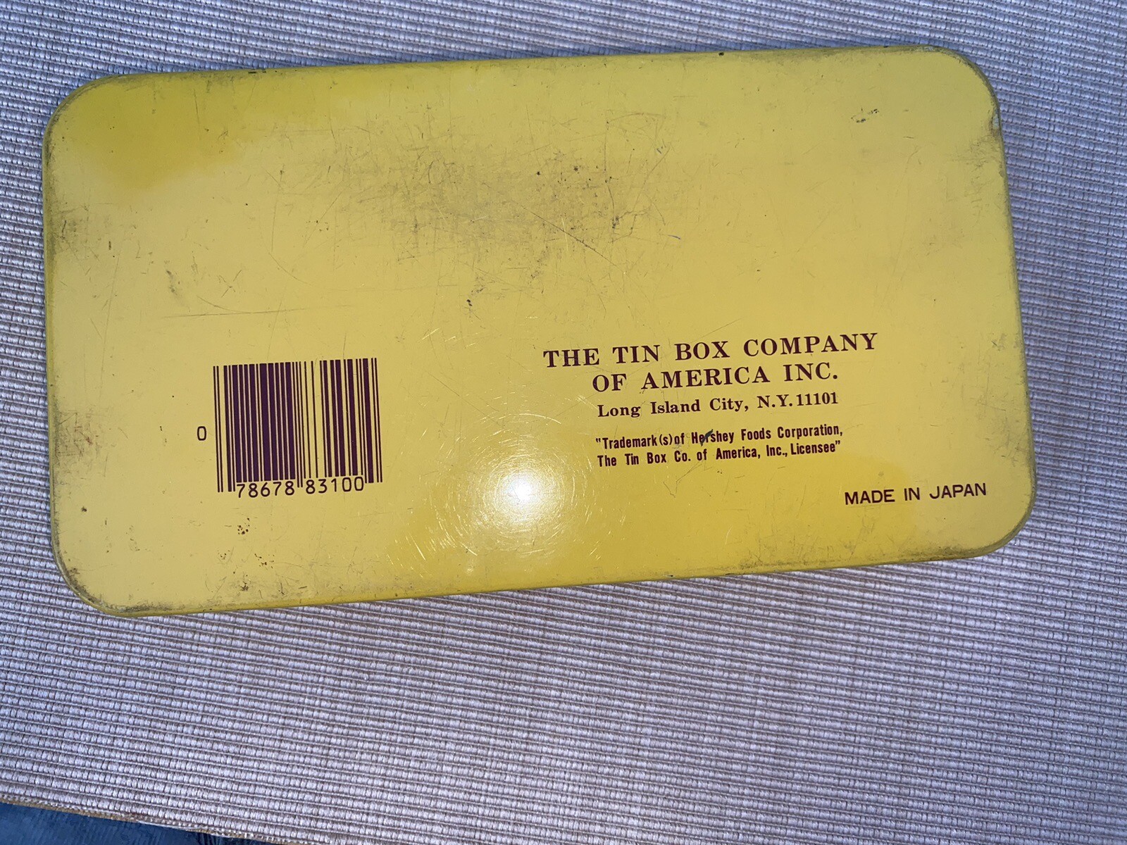 Mr. Goodbar Candy Bar Yellow Tin by The Tin Box Co of America