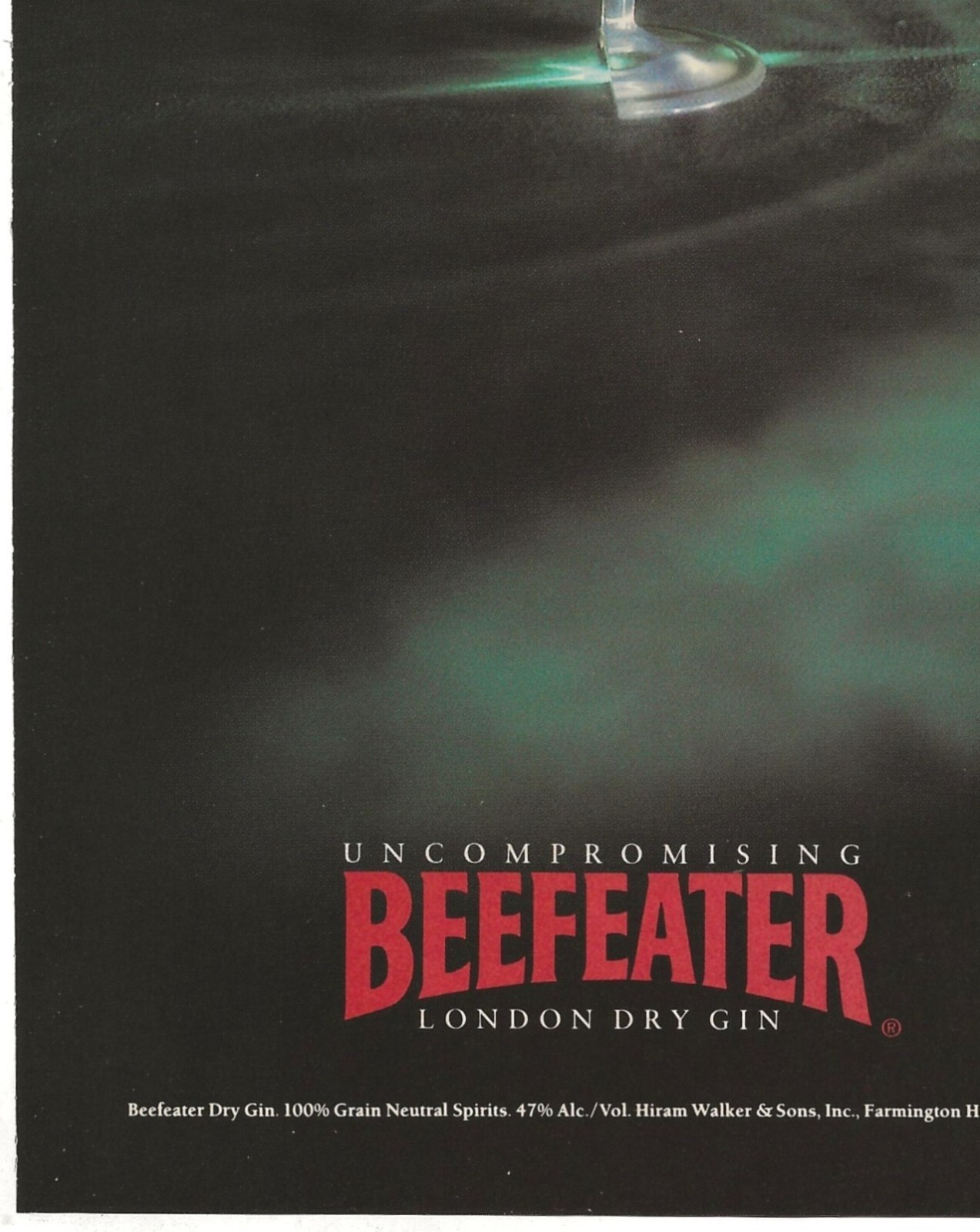 Vintage Print Ad Beefeater London Dry Gin – Divided Martini – Jan 1992