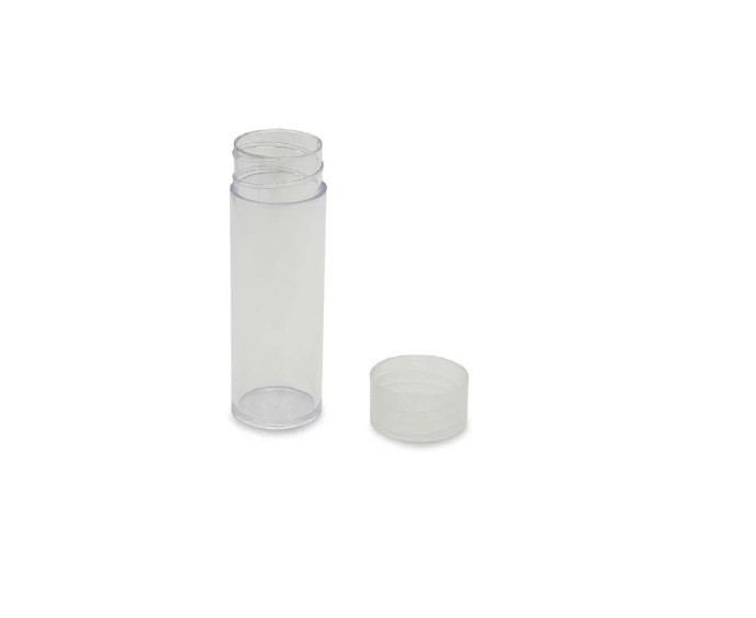 BCW Coin Holder Tube Round Clear Plastic Cent to Silver Dollar Tubes 7 Size Case