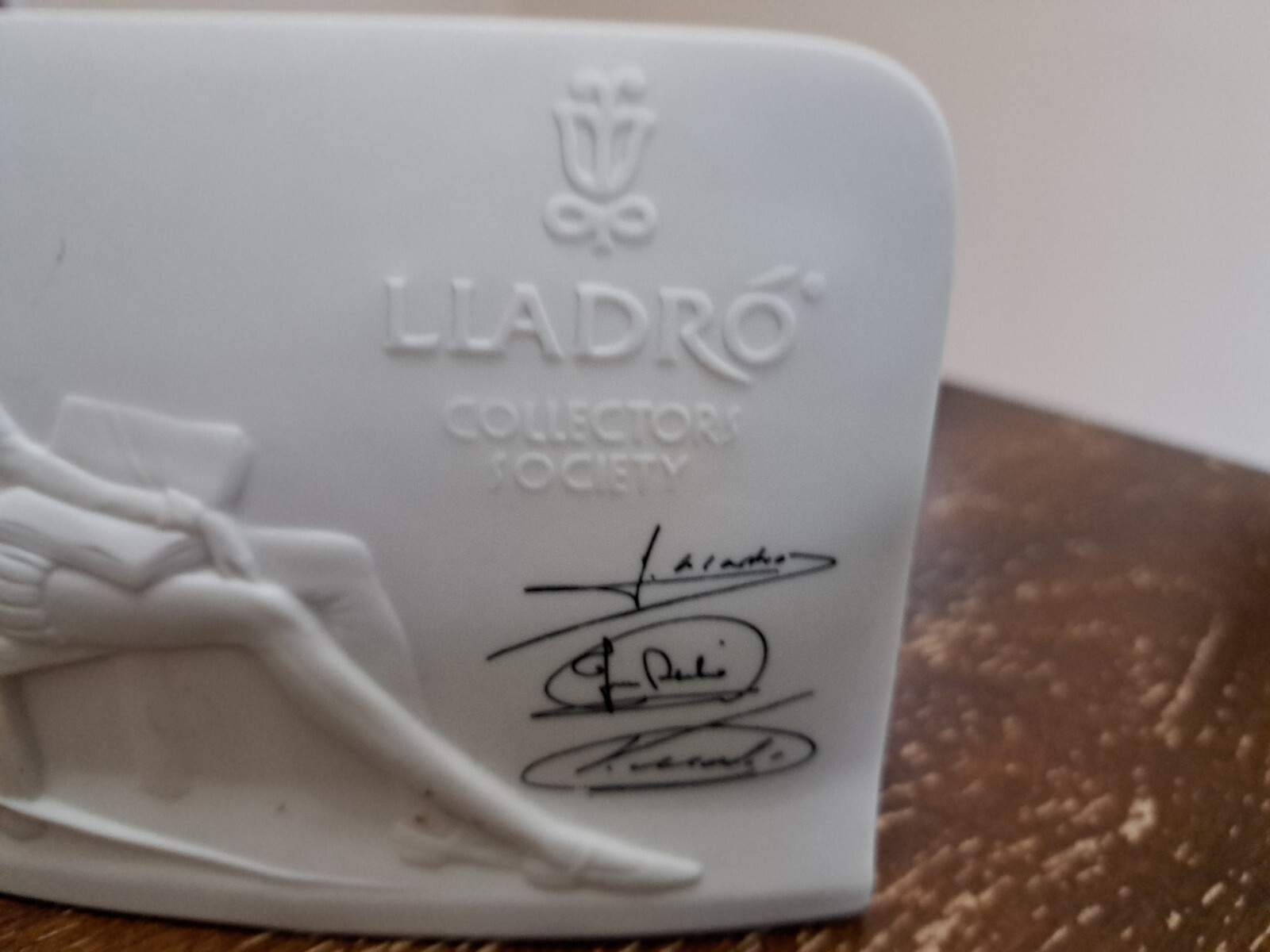 1985 LLadro Collectors Society Plaque