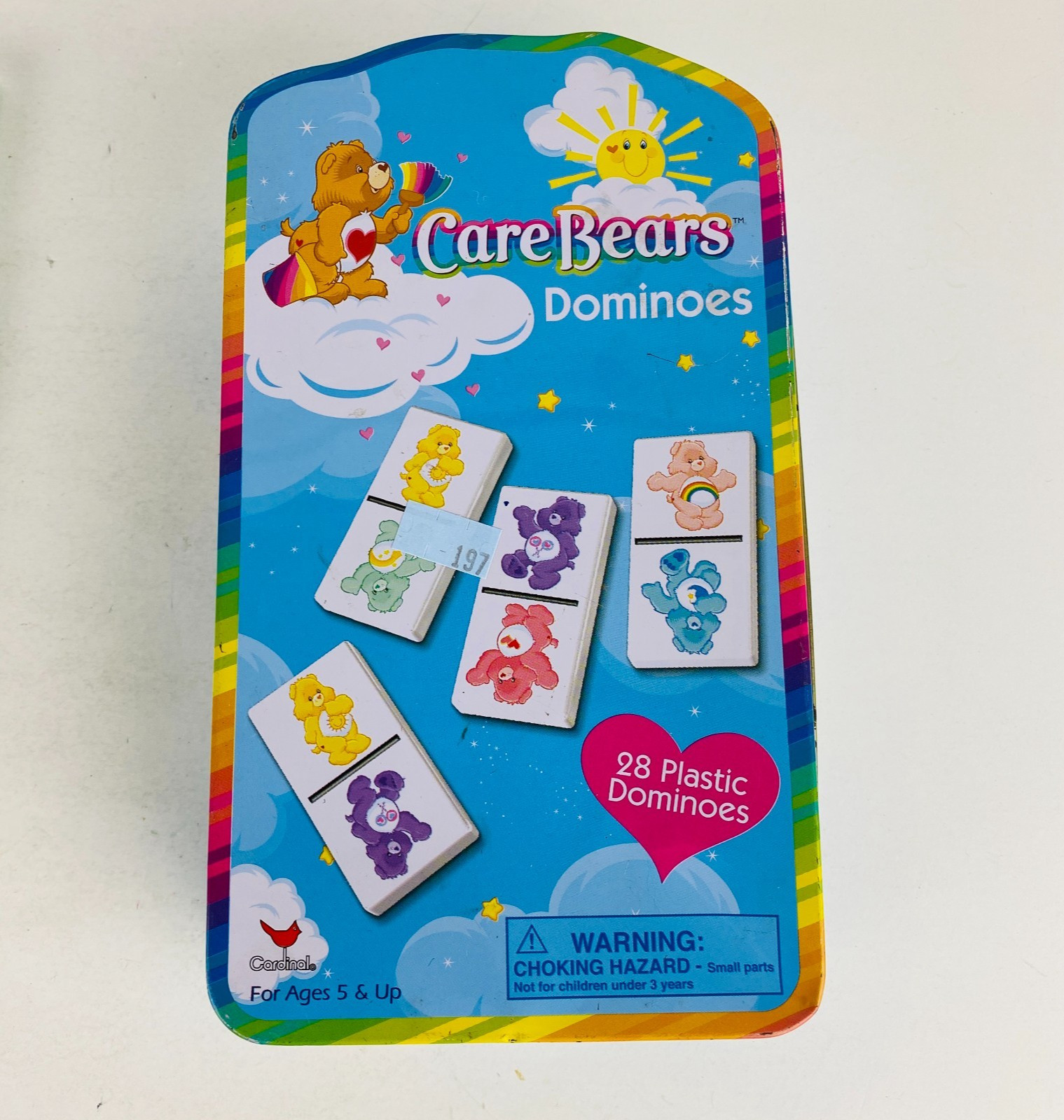 Care Bears Dominoes Tin With No Dominoes In it Collectible For Kids *