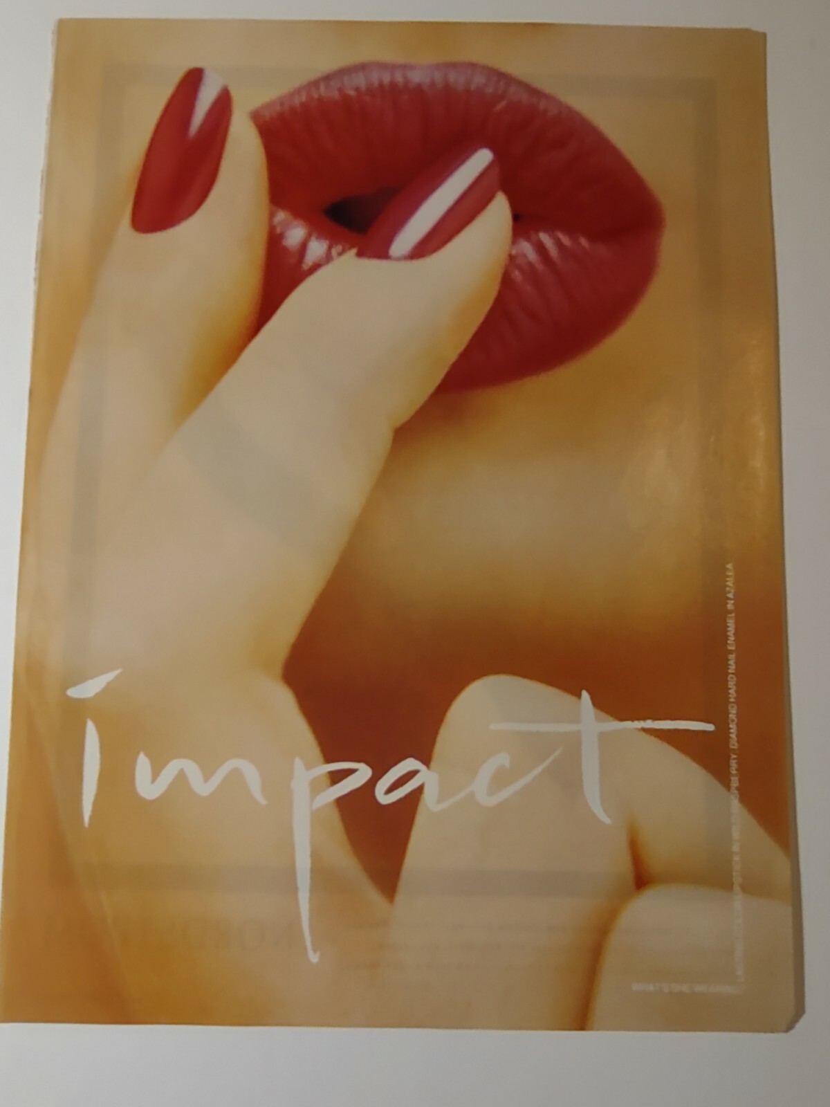 Max Factor Impact Lip Color Cosmetics Vintage 1990s Print Ad