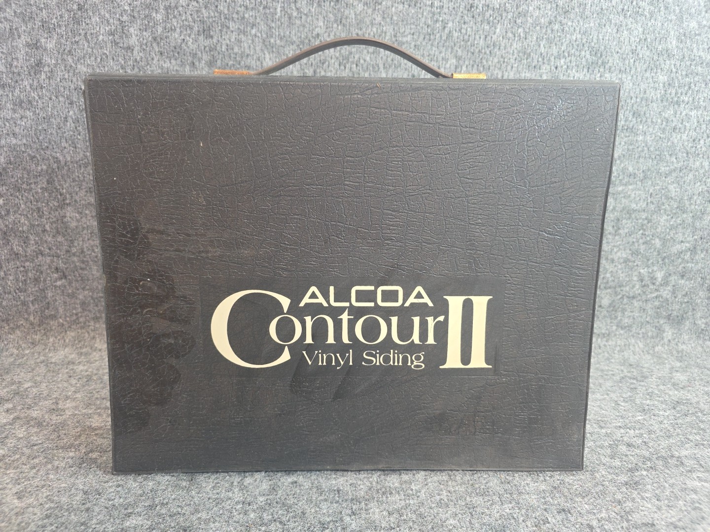 Vintage Alcoa Countour 2 Siding Salesman Sample Case Dark Blue/Black Briefcase