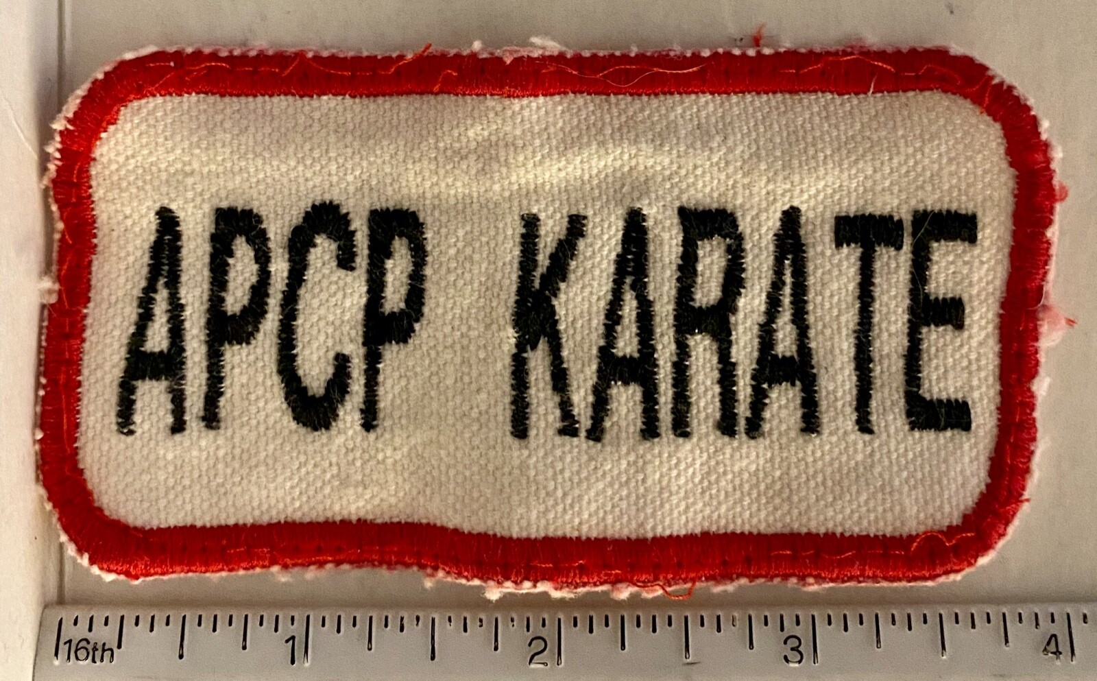 Embroidered Sew On Only Patch ~ APCP KARATE ~ Martial Arts